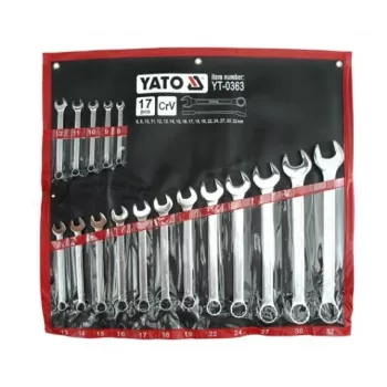 YATO Satin Combination Spanners 17 pcs. 8-32mm Case YT-0363