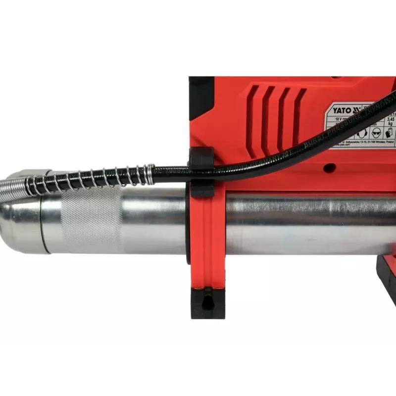YATO YT-07020 18V Cordless Grease Gun Lubricator 620 Bar with 3.0Ah Battery and Charger