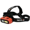 Yato YT-08594 COB LED Work Light with Magnetic Base and Swivel Hook, 200 lm, 3x AA, Black/Red