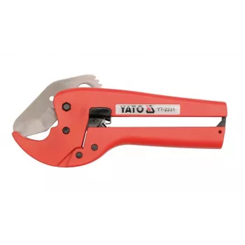 Yato YT-2231 Manual Pipe Cutter for Copper, Aluminum, PVC and Thin-Walled Steel, 3-32 mm Capacity, with Integrated Deburrer and Replacement Blade
