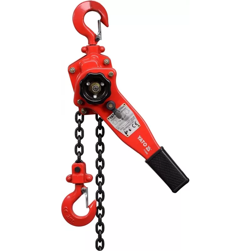 Yato YT-58962 Manual Chain Hoist 750 kg 1.5 m Lift Red