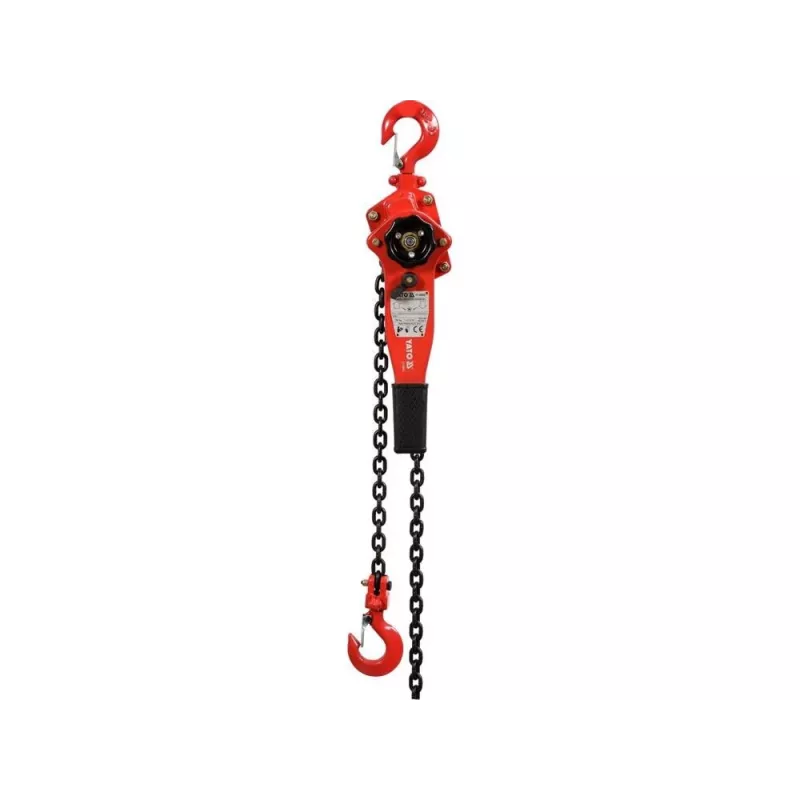 Yato YT-58962 Manual Chain Hoist 750 kg 1.5 m Lift Red