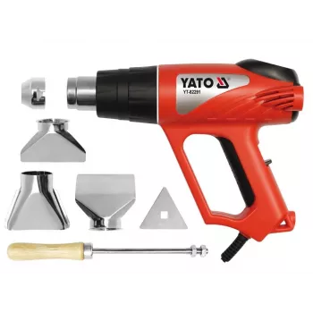 Yato YT-82291 Heat Gun 2000 W 550°C with 4 Nozzles and Scraper