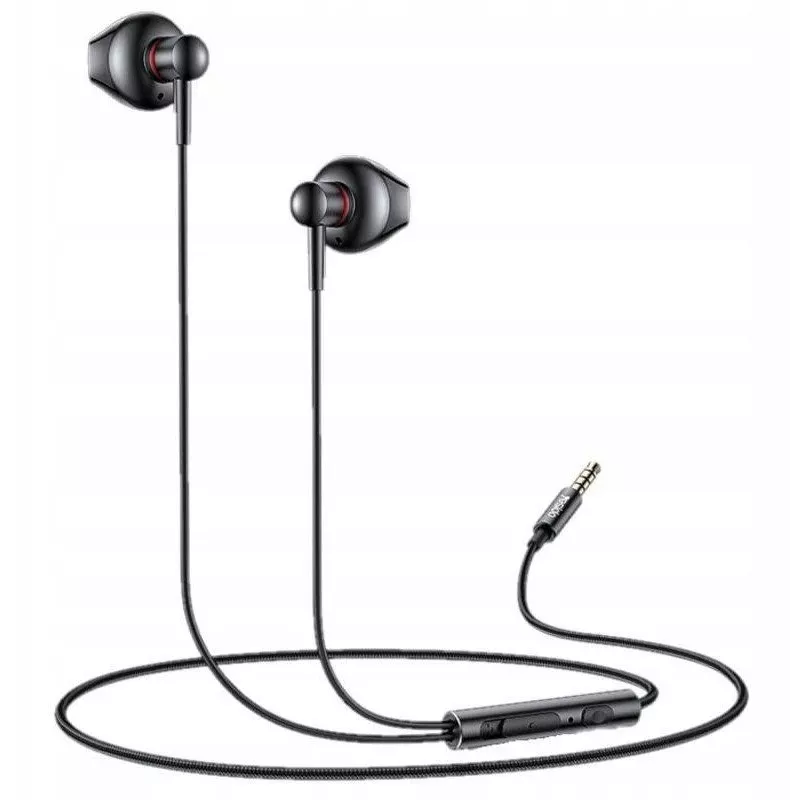 YESIDO YH47 In-Ear Wired Earphones with Microphone, 3.5mm Jack, Black
