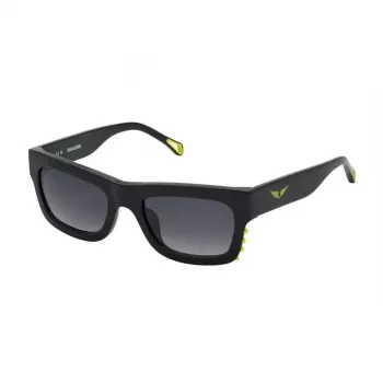 ZADIG & VOLTAIRE SZV303-52700Y Women's Rectangular Sunglasses Black/Grey 52mm