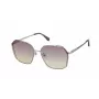 ZADIG & VOLTAIRE SZV369-580SN9 Women's Rectangular Sunglasses - Black Frame, Grey Lens, UV400 Protection