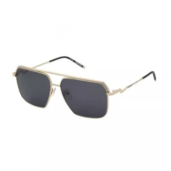ZADIG & VOLTAIRE SZV413-580300 Men's Sunglasses Black Acetate Grey Lens 58mm