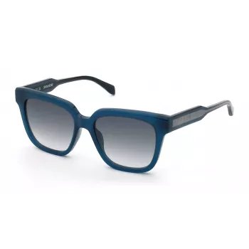 ZADIG & VOLTAIRE SZV452-530D99 Women's Sunglasses - Havana Acetate Frame, Brown Gradient Lenses, UV400 Protection