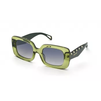 ZADIG & VOLTAIRE Women's Cat Eye Sunglasses SZV423-51M40X Havana Acetate Brown Gradient Lens 51mm