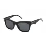 ZADIG & VOLTAIRE Women's Rectangular Sunglasses SZV373-530700 Black/Grey 53mm