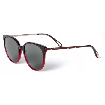 ZADIG & VOLTAIRE Women's Sunglasses SZV307-5506BD - Rectangular Acetate Frame with UV400 Grey Polycarbonate Lenses 55/19/145 mm