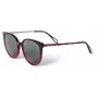 ZADIG & VOLTAIRE Women's Sunglasses SZV307-5506BD - Rectangular Acetate Frame with UV400 Grey Polycarbonate Lenses 55/19/145 mm