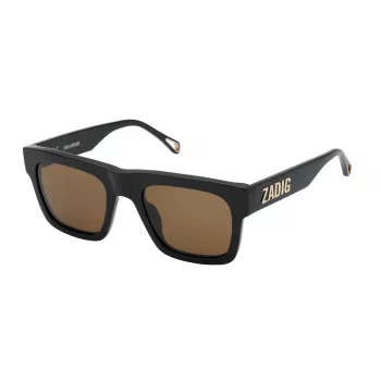 ZADIG & VOLTAIRE Women's Sunglasses SZV325-530700 Grey Havana Acetate Square 53mm