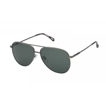 ZADIG & VOLTAIRE Women's Sunglasses SZV378-580568 - Black Acetate Frame, Grey Polycarbonate Lenses, 58mm