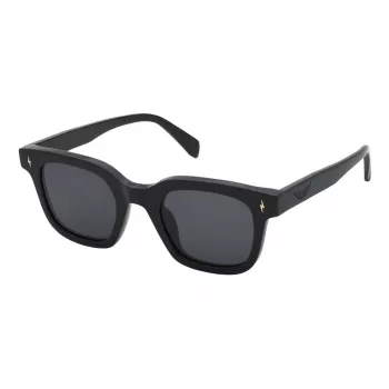 ZADIG & VOLTAIRE Women's Sunglasses SZV401-540700 - Black Acetate Frame, Smoke Grey Lenses, 54mm