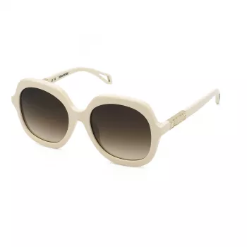 ZADIG & VOLTAIRE Women's Sunglasses SZV404-5606Y1 - Black Acetate Frame, Grey Gradient Lens, UV400 Protection