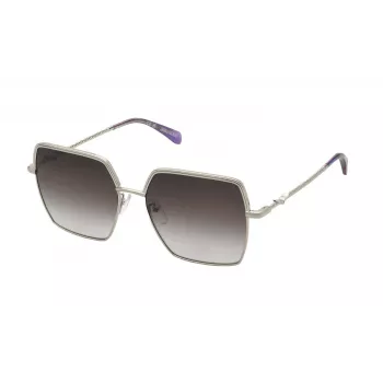 ZADIG & VOLTAIRE Women's Sunglasses SZV406-56594Y Black Acetate Frame Gradient Grey Lenses 56mm