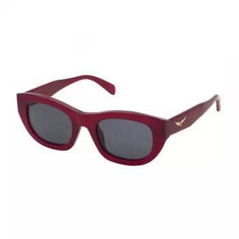 ZADIG & VOLTAIRE Women's Sunglasses SZV408-5109M5 - Havana Acetate Frame, Brown Gradient Lens, UV400 Protection
