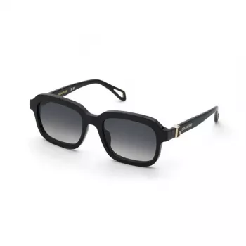 ZADIG & VOLTAIRE Women's Sunglasses SZV416-530700 Havana Acetate Square Frame Brown Lens 53mm