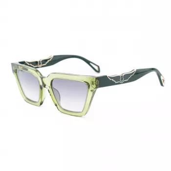 ZADIG & VOLTAIRE Women's Sunglasses SZV418-53M40X Havana Acetate Square Frame Brown Lens 53/19/140 mm