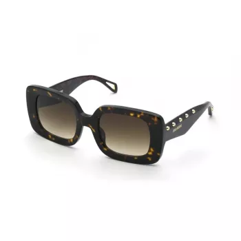 ZADIG & VOLTAIRE Women's Sunglasses SZV423-510743 - Black Acetate Frame, Gradient Grey Lenses