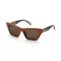 ZADIG & VOLTAIRE Women's SZV419 Sunglasses Havana Acetate Brown Gradient Lens 55/16/140 mm