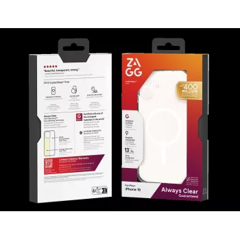 ZAGG Protection Bundle for iPhone 16: Case with MagSafe and Screen Protector
