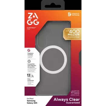 ZAGG Protection Bundle for Samsung Galaxy S25: Case with MagSafe and Screen Protector