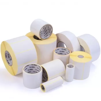 Zebra Z-Perform 1000T Thermal Transfer Paper Label, 74mm x 171m, Uncoated, Permanent Adhesive, 76mm Core
