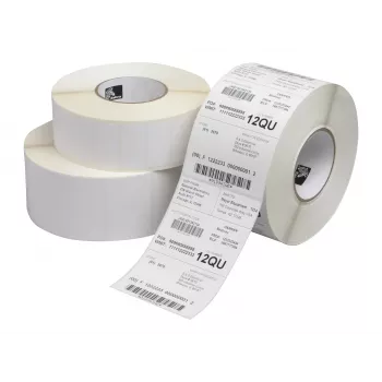 Zebra Z-Perform 1000T Thermal Transfer Paper Labels – 29 x 10 mm, Matte, Permanent Acrylic, White (6341 per Roll)