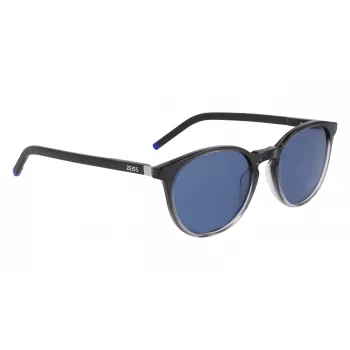 ZEISS MAN Sunglasses ZS2251051200 - Black Acetate Frame, Grey Polycarbonate Lenses, 51/20/145 mm