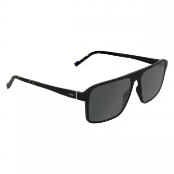ZEISS MAN Sunglasses ZS25564S-2 Rectangular Black Frame Grey Lens 57mm