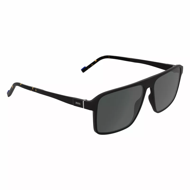 ZEISS MAN Sunglasses ZS25564S-2 Rectangular Black Frame Grey Lens 57mm