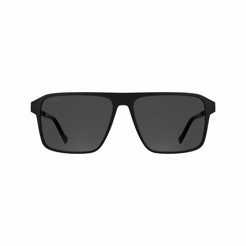 ZEISS MAN Sunglasses ZS25564S-2 Rectangular Black Frame Grey Lens 57mm