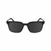 ZEISS MAN ZS24719S-1 Sunglasses - Black Acetate Frame, Grey Polycarbonate Lenses, 54/18/145 mm