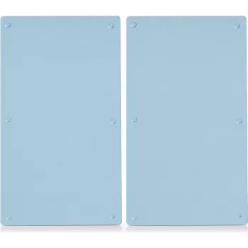 Zeller Present 26205 Rectangular Glass Cutting Board with Silicone Feet, Translucent