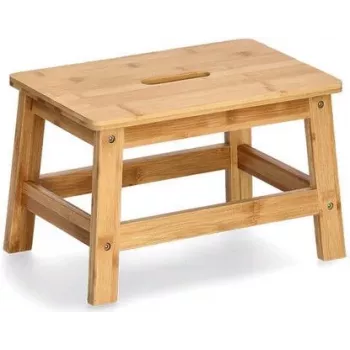 Zeller Present Folding Stool Anthracite - Hard Seat - Wood - 4 Legs 13037