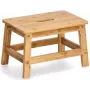 Zeller Present Folding Stool Anthracite - Hard Seat - Wood - 4 Legs 13037