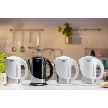 Zelmer Crystal ZCK7630W Electric Kettle, 1.7 L, 2200 W, White