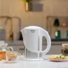 Zelmer Crystal ZCK7630W Electric Kettle, 1.7 L, 2200 W, White