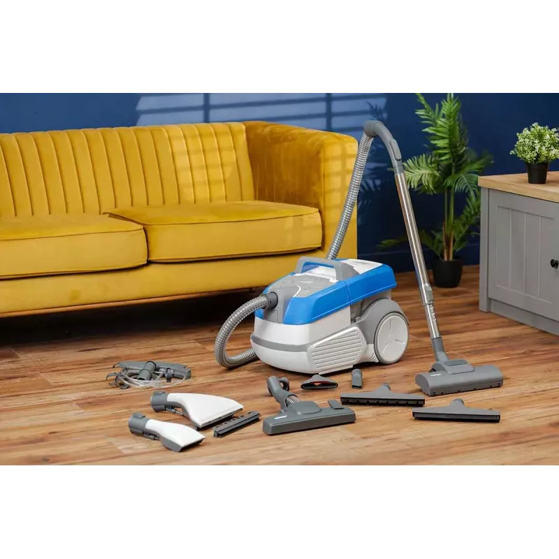 Zelmer Leon ZVC9150D Bagged Vacuum Cleaner, 2100W, HEPA H13 Filter, Blue