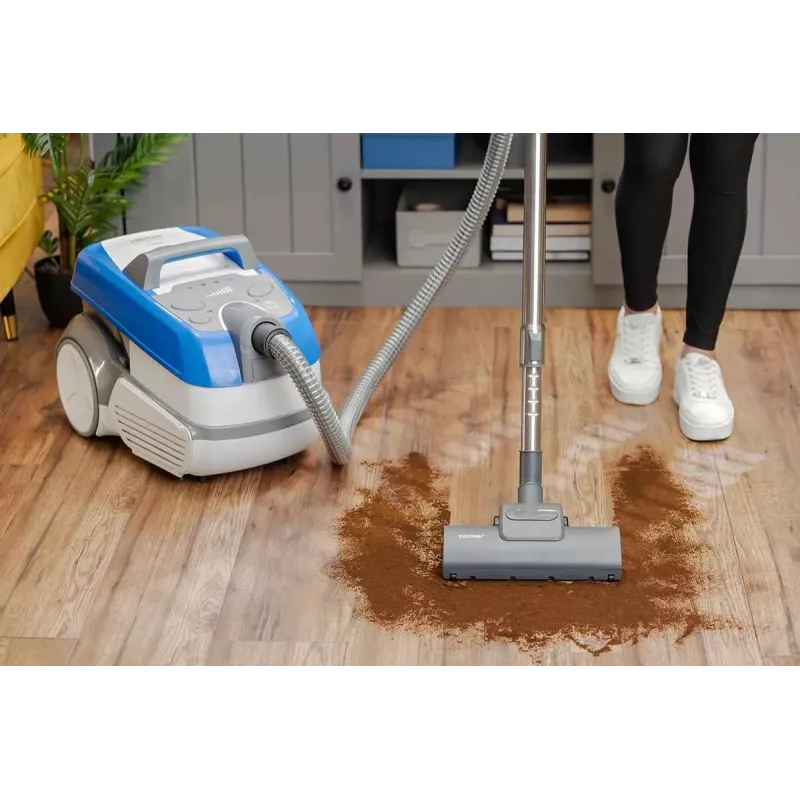 Zelmer Leon ZVC9150D Bagged Vacuum Cleaner, 2100W, HEPA H13 Filter, Blue