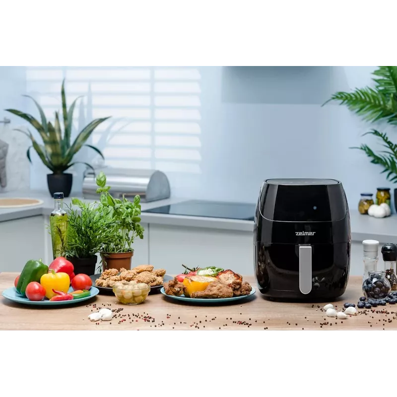 Zelmer ZAF5500B Elektra 5L Digital Air Fryer - 1500W, Black