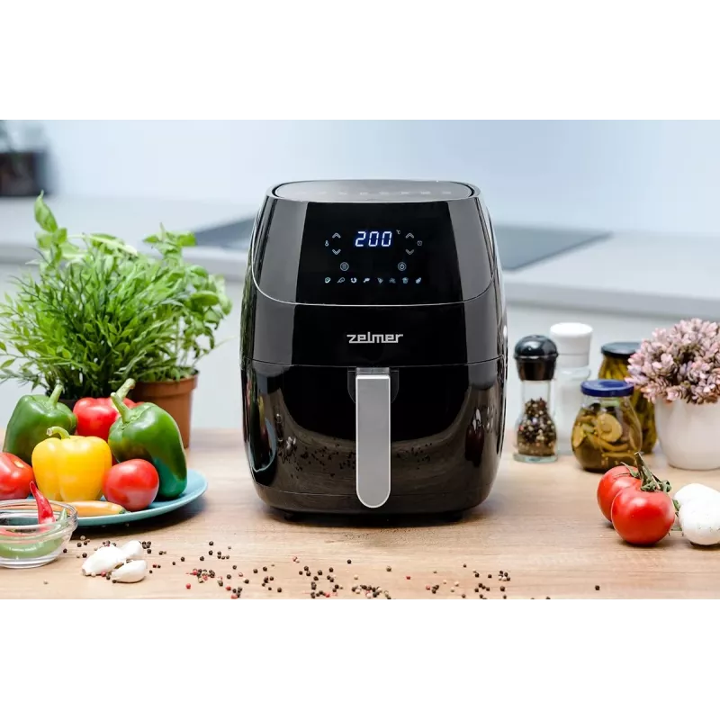 Zelmer ZAF5500B Elektra 5L Digital Air Fryer - 1500W, Black