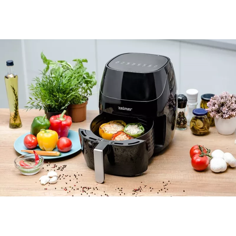 Zelmer ZAF5500B Elektra 5L Digital Air Fryer - 1500W, Black