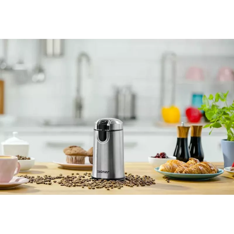 Zelmer ZCG7425 Coffee Grinder, 150 W Blade Grinder, 50 g Capacity, Black