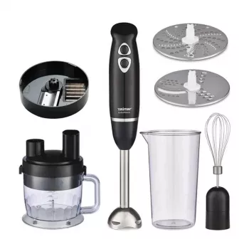 Zelmer ZHB4600 QubeMaster Hand Blender 1200W Variable Speed Turbo Black/Silver