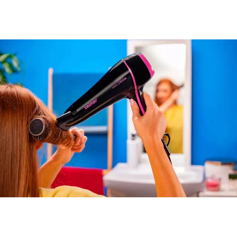 Zelmer ZHD8360 Ionic Hair Dryer 2200W Black/Silver with Diffuser