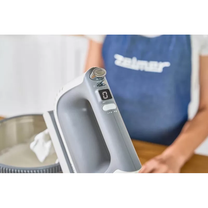 Zelmer ZHM2659 Hand Mixer, 400 W, 5 Speeds + Turbo, White/Grey