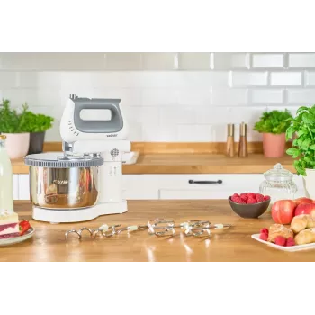 Zelmer ZHM2659 Hand Mixer, 400 W, 5 Speeds + Turbo, White/Grey